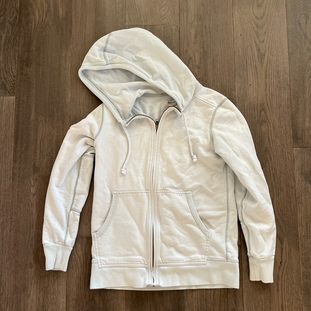 Madewell Zip Up Hooded Sweatshirt